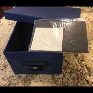 Purple and Blue Organizing Boxes